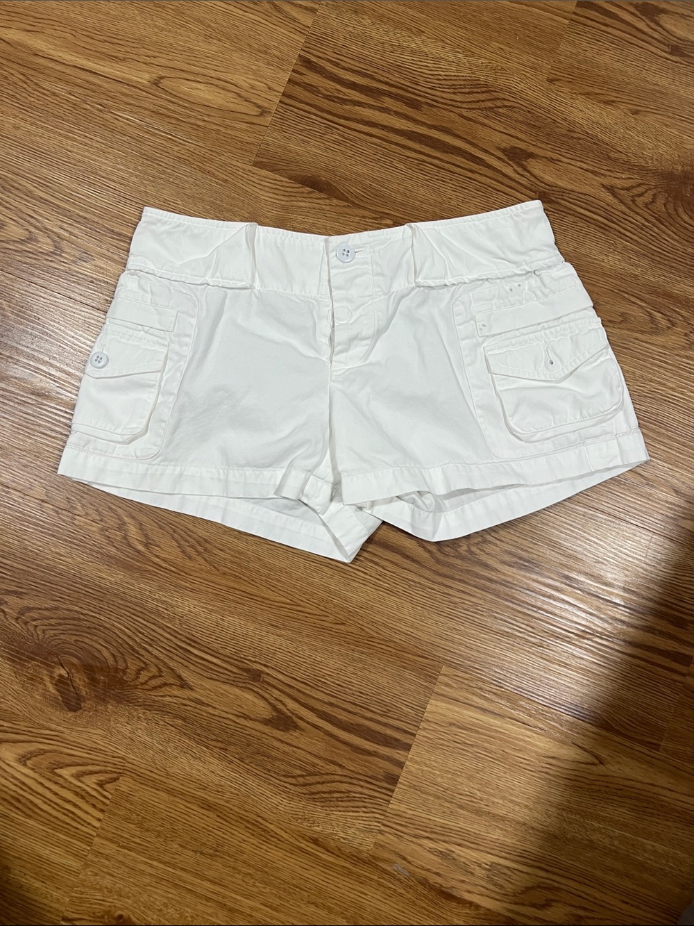 Ralph Lauren White Cargo Pocket Shorts